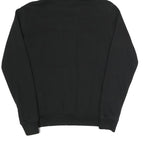 ADIDAS Mens Black Hoodie XS Blue Trefoil Logo Pullover Cotton Blend