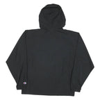 CHAMPION Mens Black Zip Hooded Outdoor Jacket S Polyester Blend Woven Plain