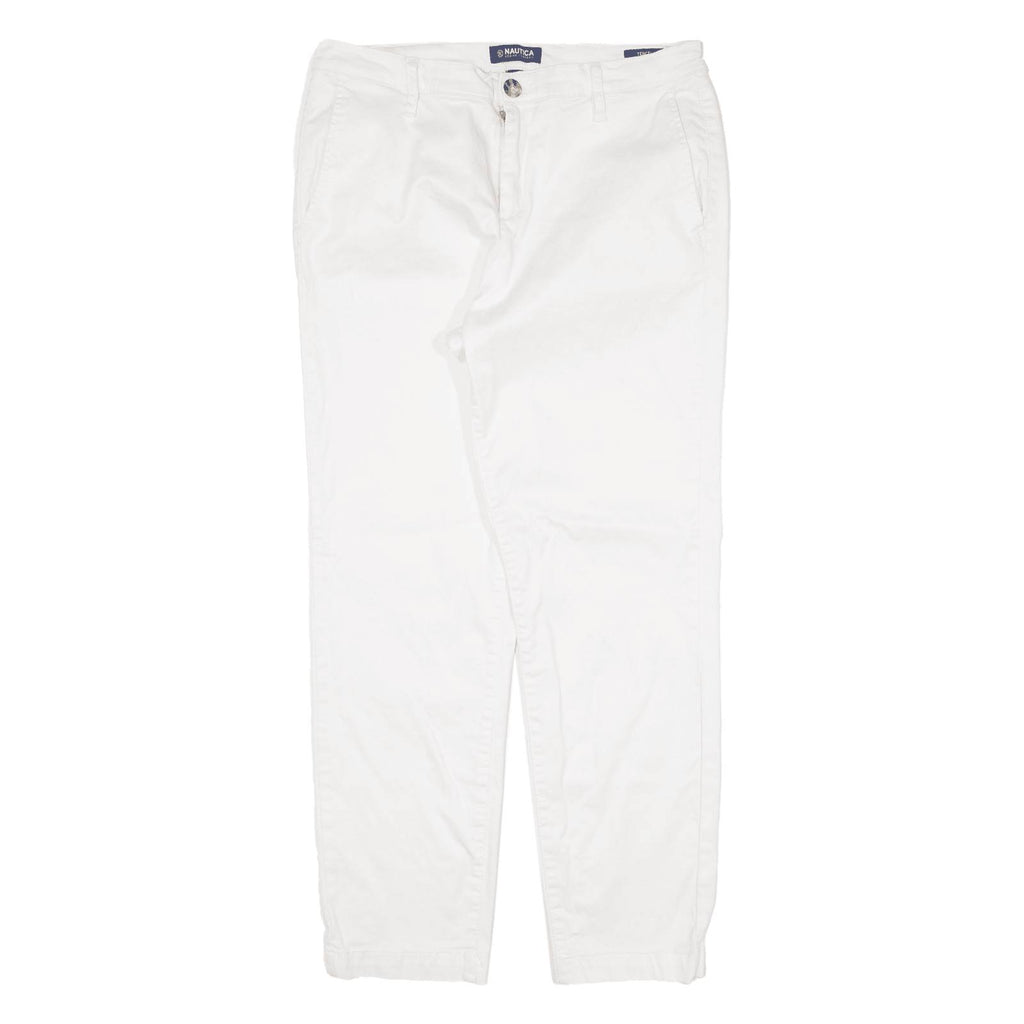 NAUTICA Womens Trousers White Regular Tapered W28 L26