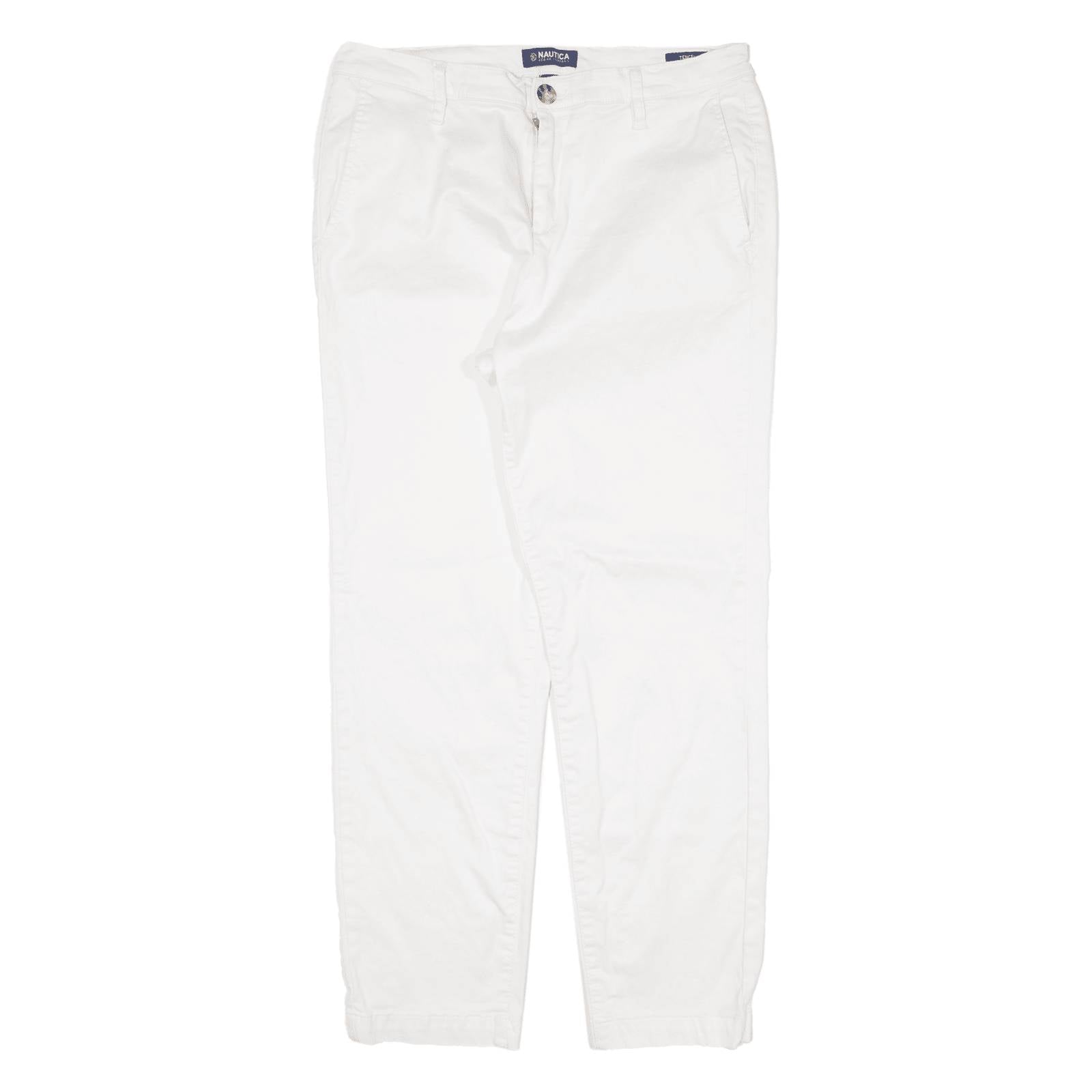 NAUTICA Womens Trousers White Regular Tapered W28 L26