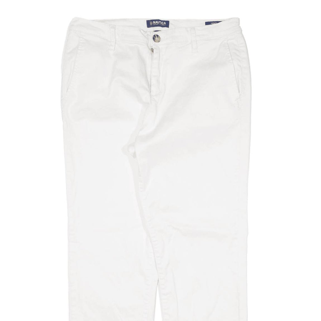 NAUTICA Womens Trousers White Regular Tapered W28 L26