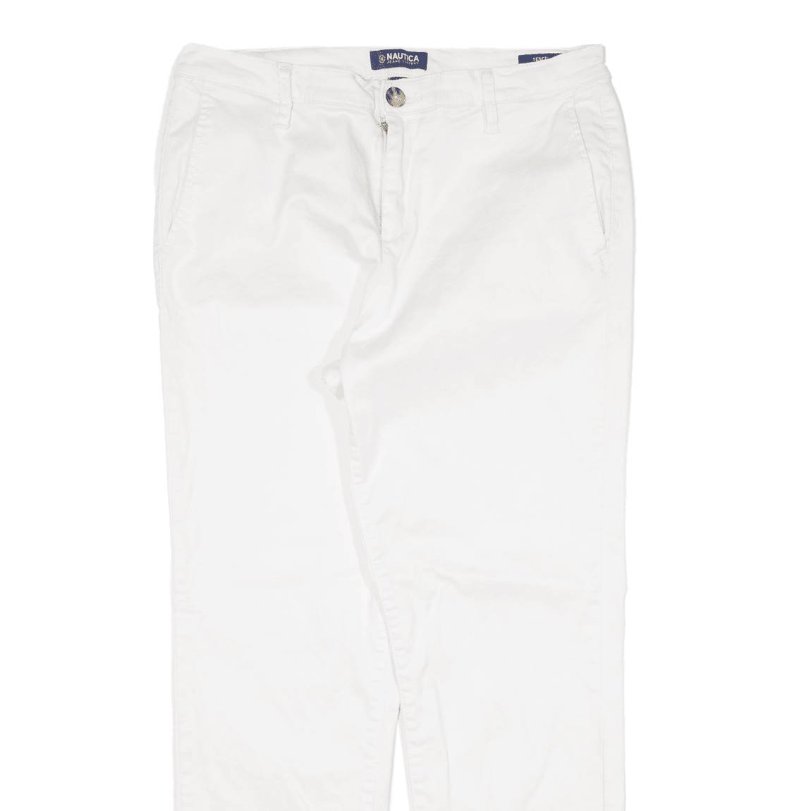 NAUTICA Womens Trousers White Regular Tapered W28 L26