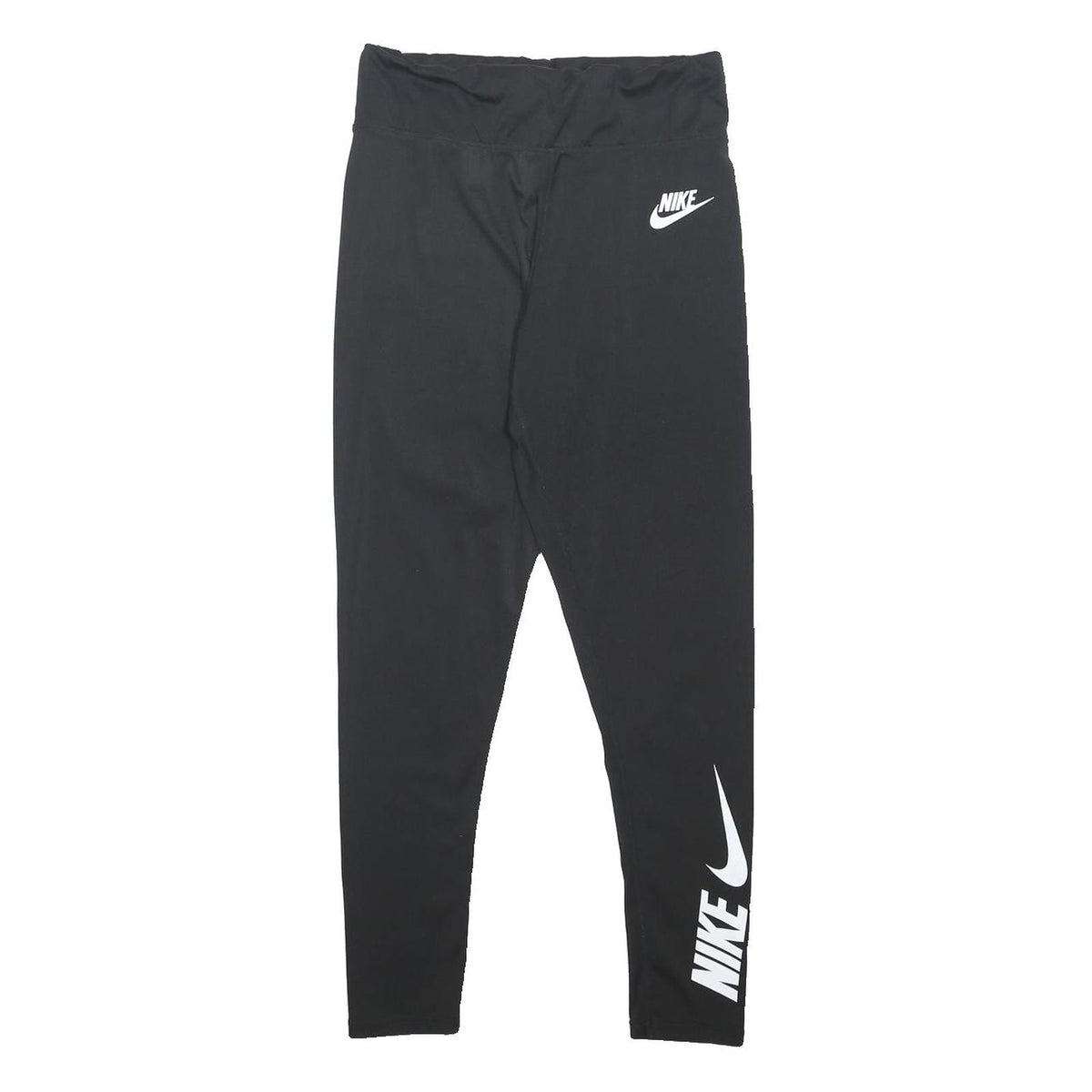 NIKE Womens Leggings Black L W26 L25 Slim Tapered Fit Synthetic Sportswear