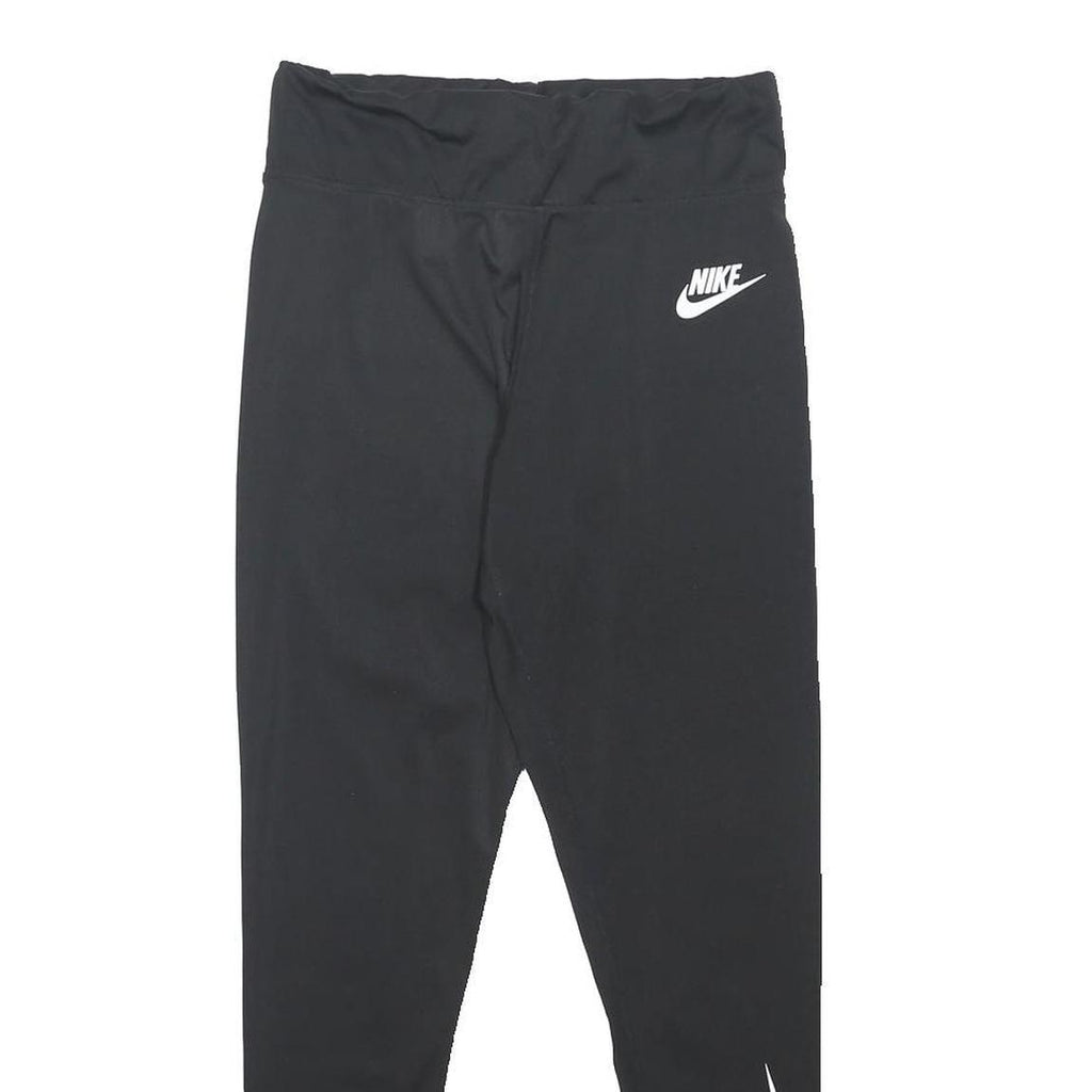 NIKE Womens Leggings Black L W26 L25 Slim Tapered Fit Synthetic Sportswear