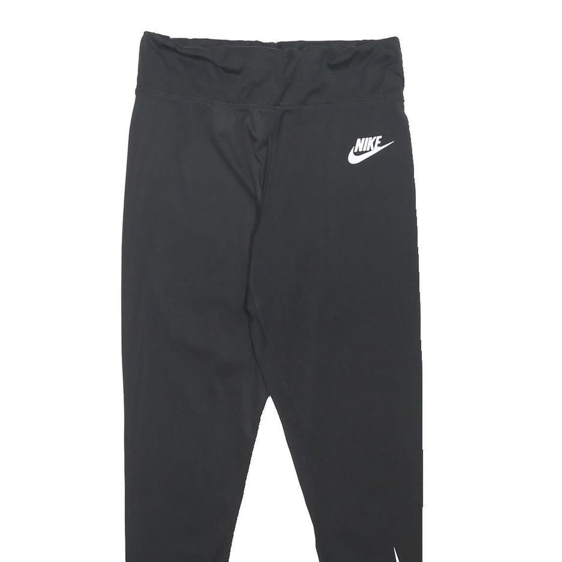NIKE Womens Leggings Black L W26 L25 Slim Tapered Fit Synthetic Sportswear