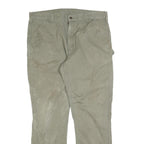 CARHARTT Mens Cotton Blend Fawn Regular Straight Trousers W40 L34 Workwear