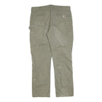 CARHARTT Mens Cotton Blend Fawn Regular Straight Trousers W40 L34 Workwear