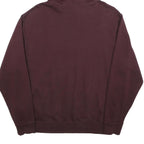 NIKE Mens Maroon Pullover Hoodie L Cotton Casual Sportswear