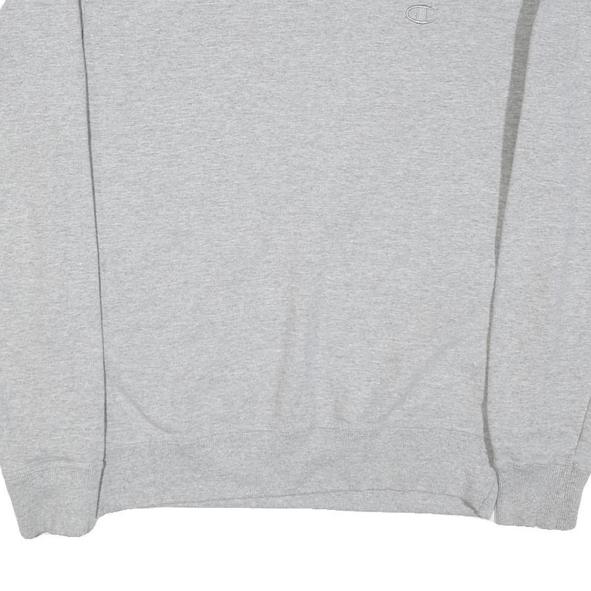 CHAMPION Mens Grey Crew Neck M Cotton Blend Sweatshirt Pullover Casual