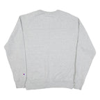 CHAMPION Mens Grey Crew Neck M Cotton Blend Sweatshirt Pullover Casual