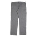 DICKIES Mens Cotton Blend Grey Regular Straight Trousers W36 L34 Casual Workwear