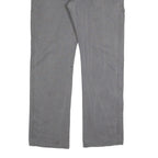 DICKIES Mens Cotton Blend Grey Regular Straight Trousers W36 L34 Casual Workwear