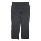 DICKIES Mens Cotton Black Regular Straight Trousers W38 L32 Workwear Zip Closure