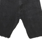 LEVI'S Womens Shorts Black Denim Cut-Off M W30 Casual Summer Style
