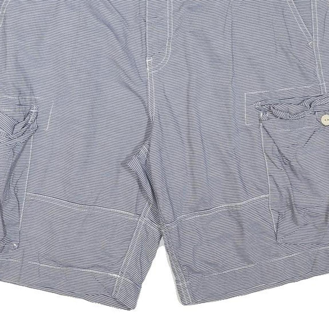 CHAPS Mens Shorts Blue Casual XL W34 Cotton Blend Lightweight Cargo Pocket