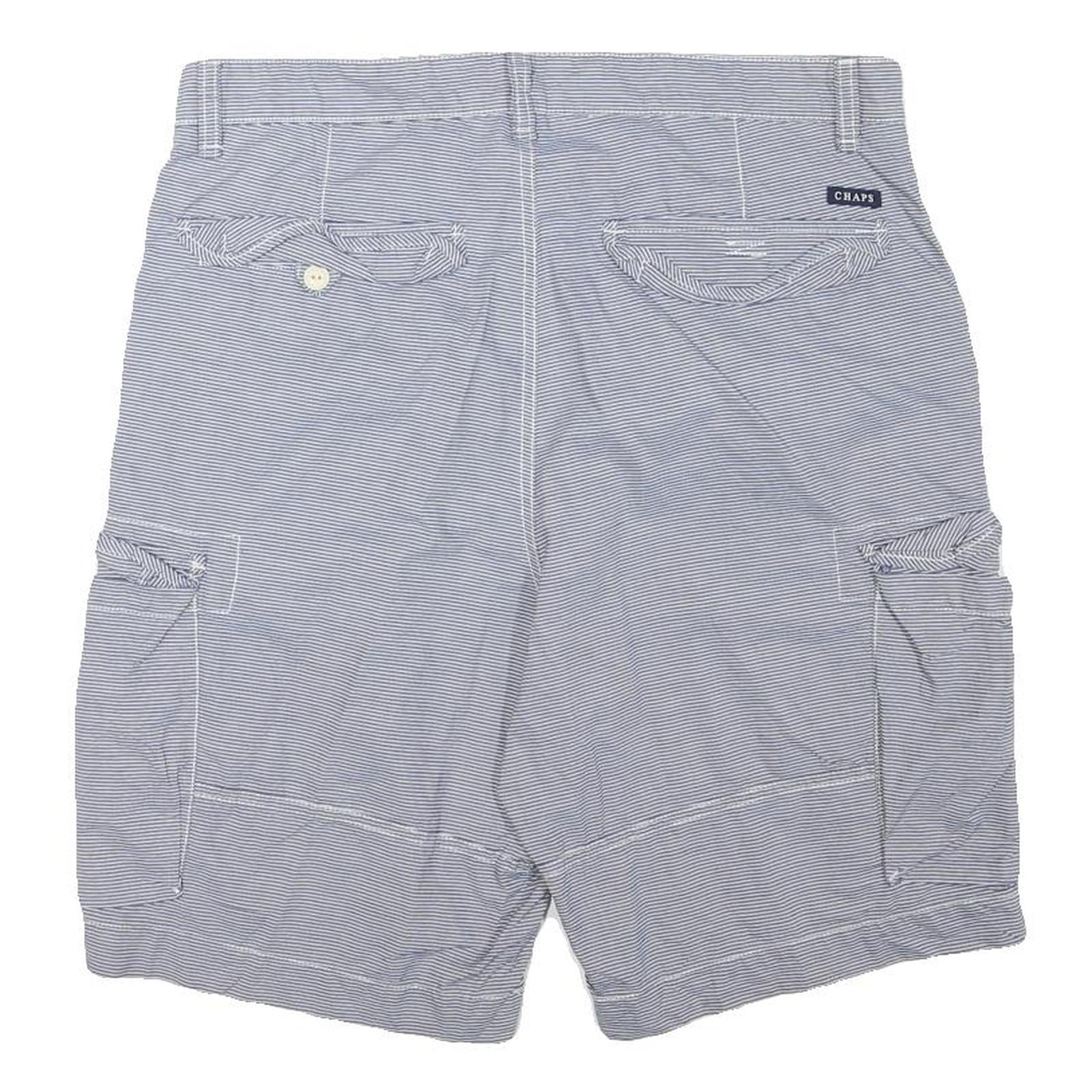 CHAPS Mens Shorts Blue Casual XL W34 Cotton Blend Lightweight Cargo Pocket