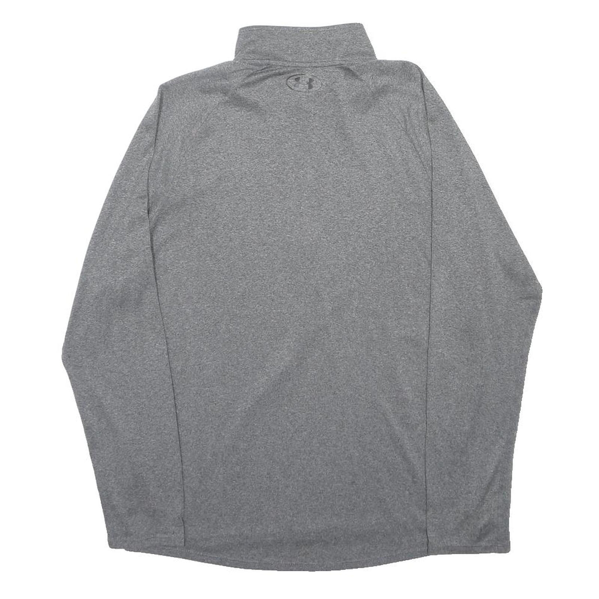 UNDER ARMOUR Mens Grey Athletic Long Sleeve 1/4 Zip Crew Neck T-Shirt M