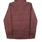 THE NORTH FACE Womens Maroon Red Reversible Hooded Jacket S Polyester Puffer