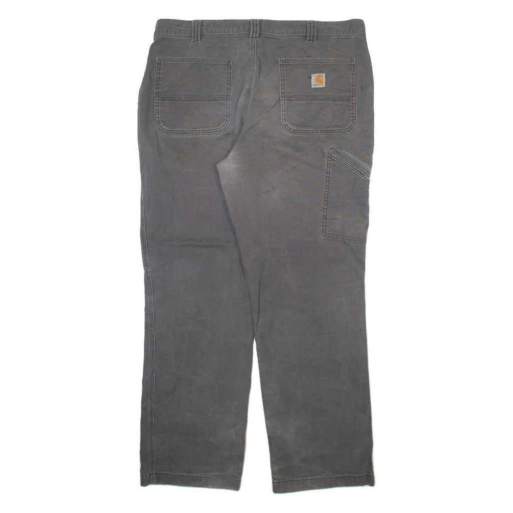 CARHARTT Workwear Mens Trousers Grey Relaxed Straight W38 L32