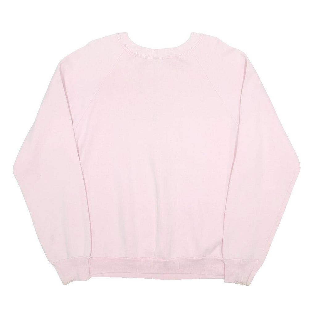 FRUIT OF THE LOOM Womens Pink Sun Sky & Sail San Juan Island Crew Neck L Printed