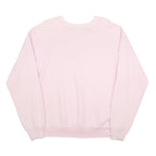FRUIT OF THE LOOM Womens Pink Sun Sky & Sail San Juan Island Crew Neck L Printed