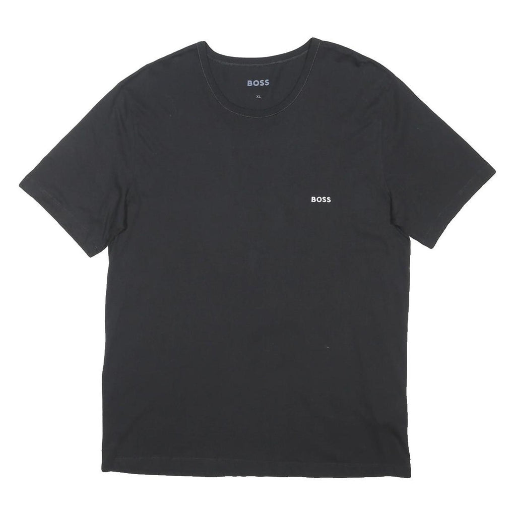 BOSS Womens Black Logo Graphic T-Shirt XL Short Sleeve Crew Neck Classic