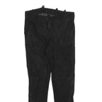 Womens Black Leather Slim Fit Zip Trousers W30 L28 Stylish Comfortable