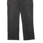 DICKIES Womens Regular Fit Black Denim Jeans W36 L28 Classic Cotton Blend Zip