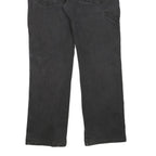 DICKIES Womens Regular Fit Black Denim Jeans W36 L28 Classic Cotton Blend Zip