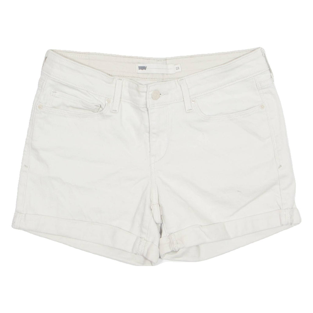 LEVI'S Turn Up Womens Denim Shorts Beige M W30