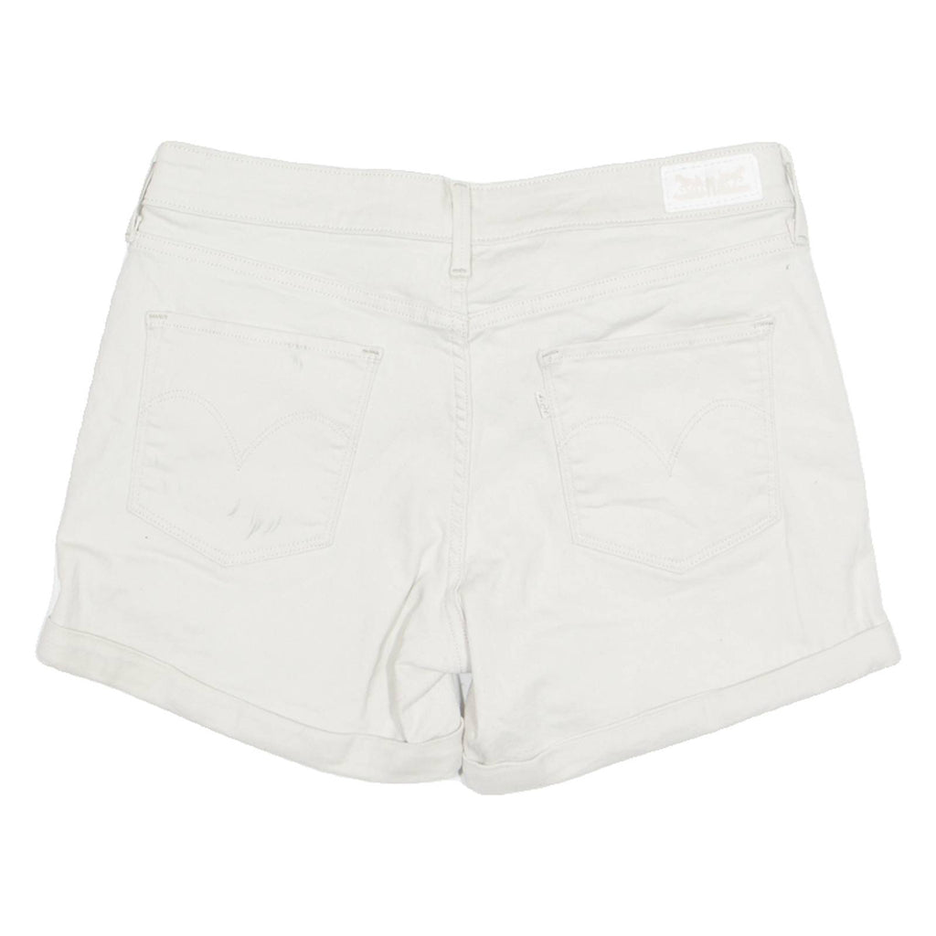 LEVI'S Turn Up Womens Denim Shorts Beige M W30