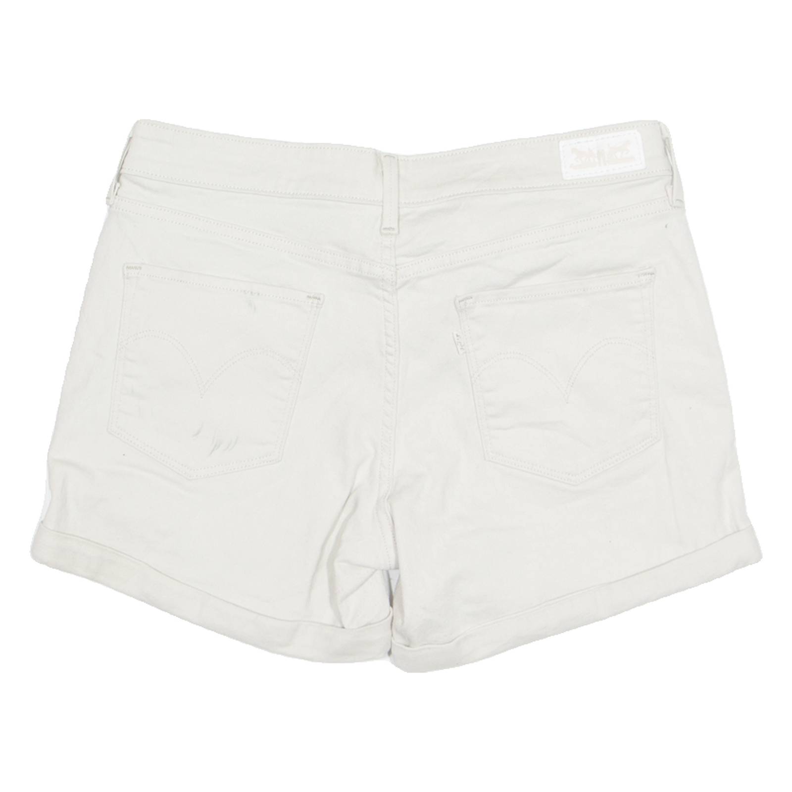 LEVI'S Turn Up Womens Denim Shorts Beige M W30