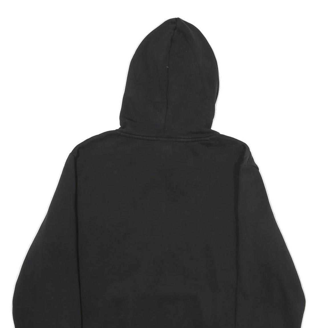 PUMA Womens Black Hoodie UK 14 Cotton Blend Pullover Casual Sports Sweatshirt