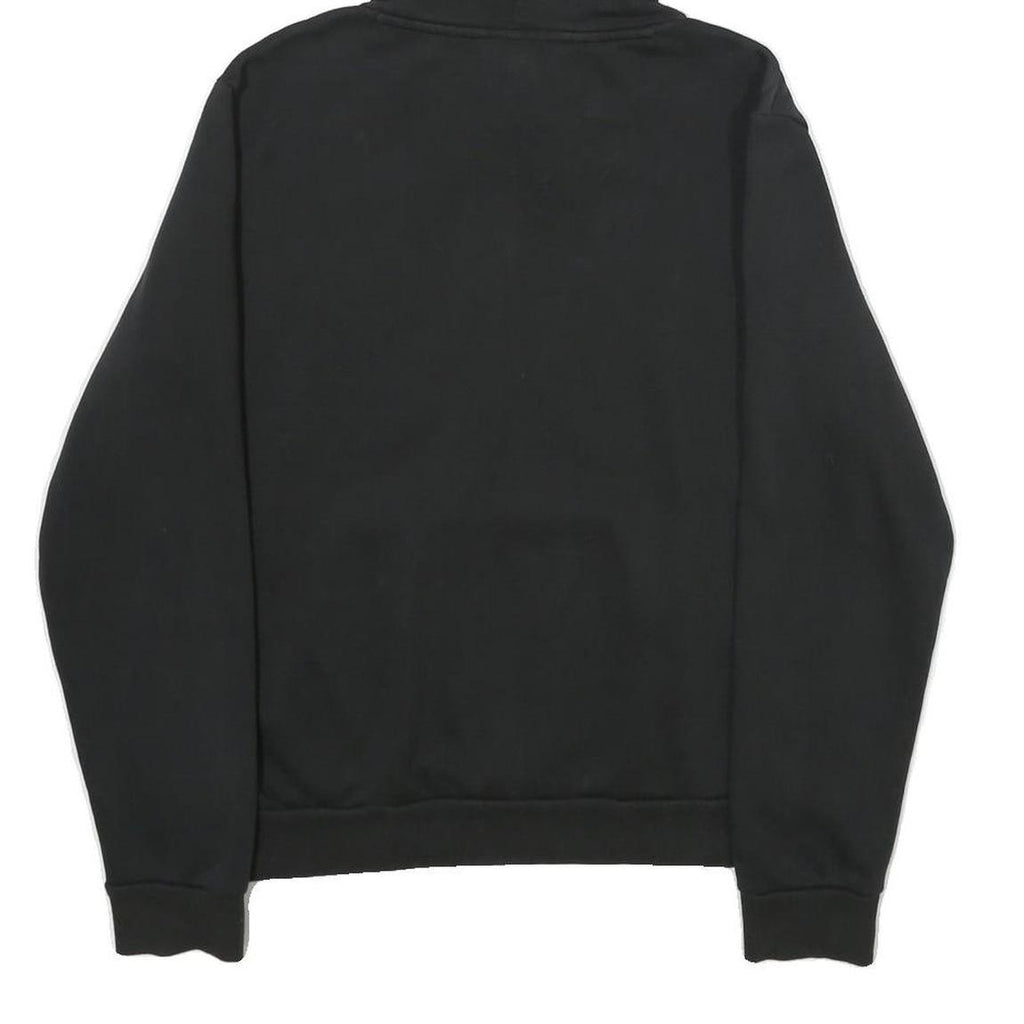 PUMA Womens Black Hoodie UK 14 Cotton Blend Pullover Casual Sports Sweatshirt