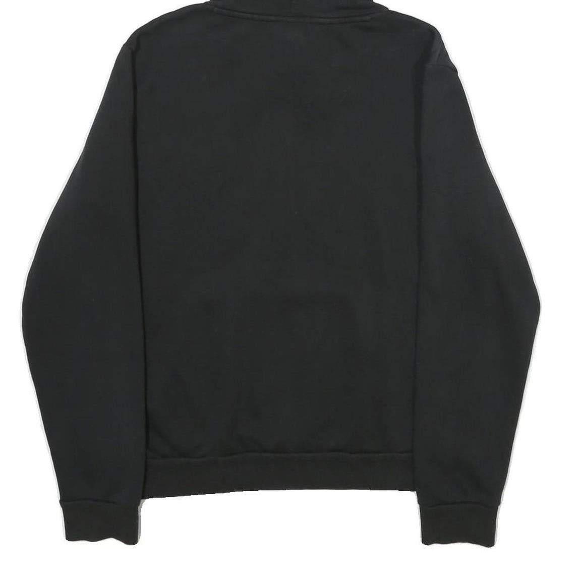 PUMA Womens Black Hoodie UK 14 Cotton Blend Pullover Casual Sports Sweatshirt