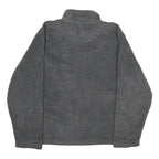REEBOK Mens Grey Jacket M Polyester Plain Zip Casual Sports Zip-Up