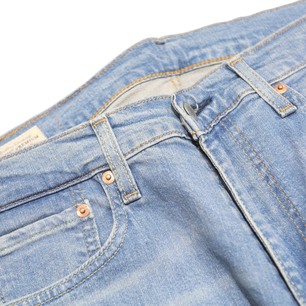 LEVI'S 512 Big E Mens Jeans Blue Slim Skinny Denim Light W32 L32 Vintage Fit Zip