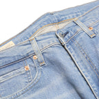 LEVI'S 512 Big E Mens Jeans Blue Slim Skinny Denim Light W32 L32 Vintage Fit Zip