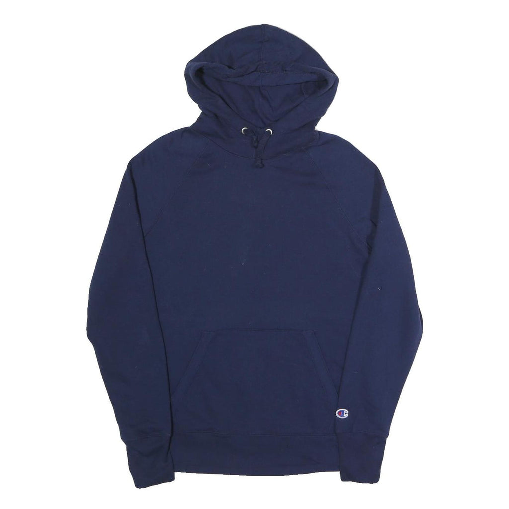 CHAMPION Mens Navy Pullover Hoodie M Cotton Blend Casual Everyday