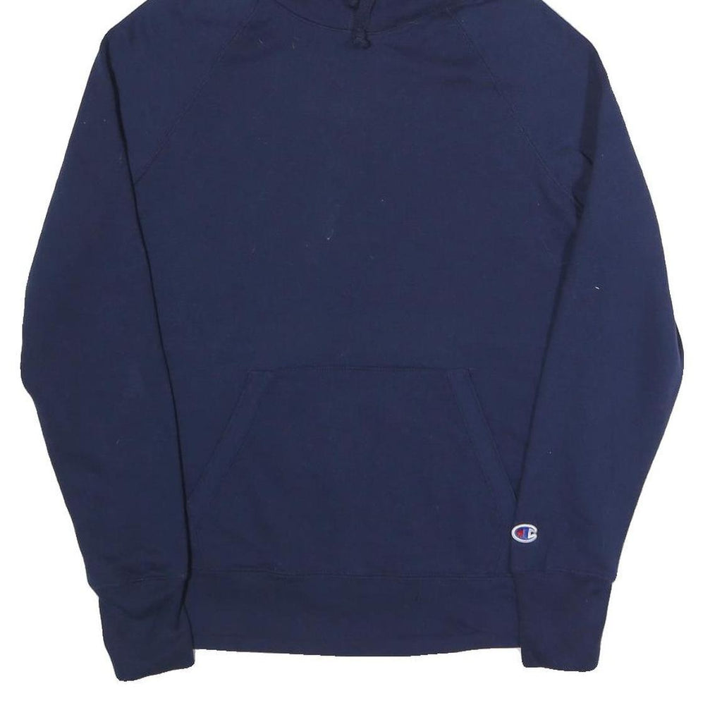 CHAMPION Mens Navy Pullover Hoodie M Cotton Blend Casual Everyday