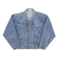 JAY JACOBS Womens Blue Denim Button Jacket L Cotton Blend Casual Classic