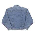 JAY JACOBS Womens Blue Denim Button Jacket L Cotton Blend Casual Classic