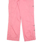 MERONA Womens Cotton Blend Pink Relaxed Straight Trousers W32 L30 Summer Casual