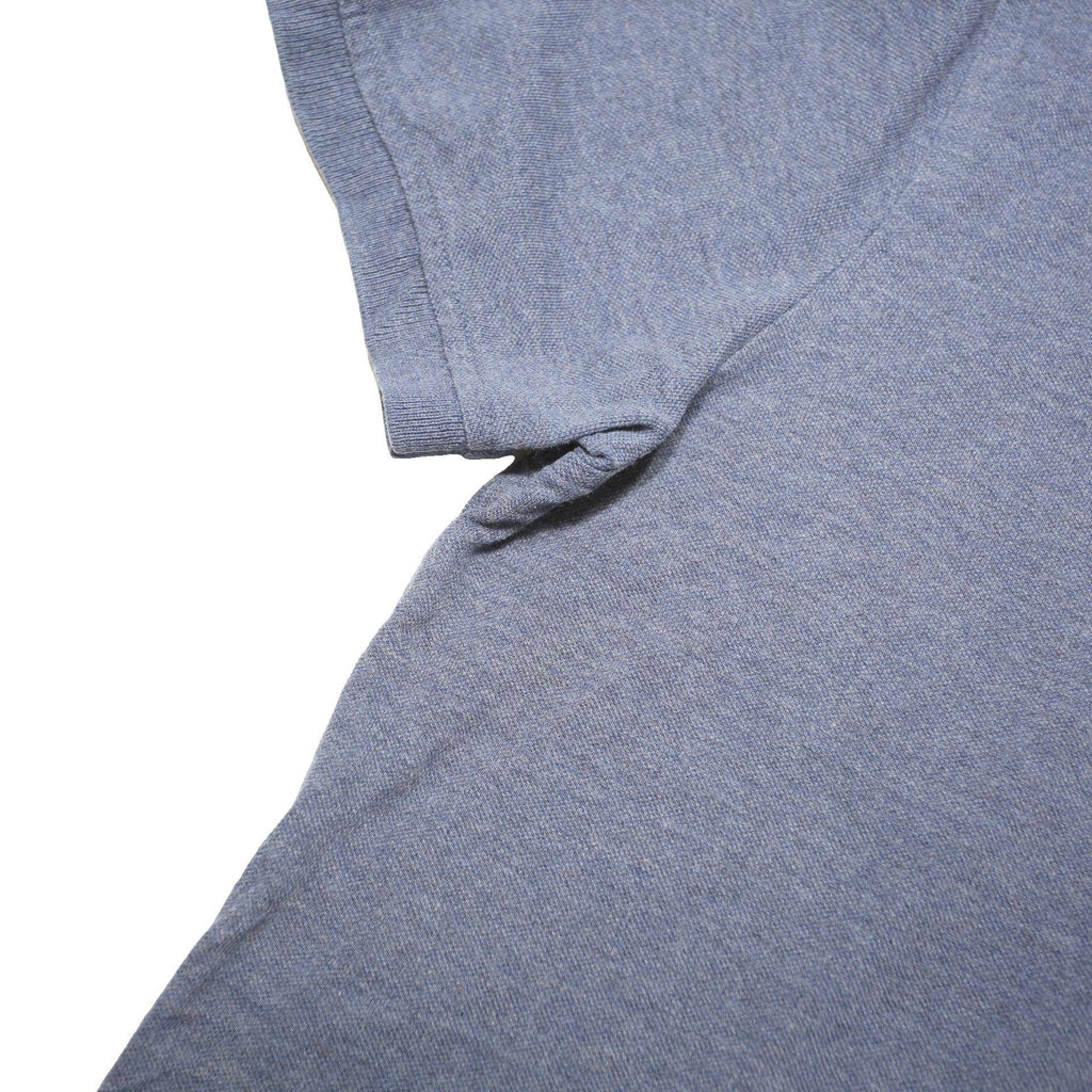 TOMMY HILFIGER Mens Blue Short Sleeve Plain Polo Shirt M Classic Cotton Blend