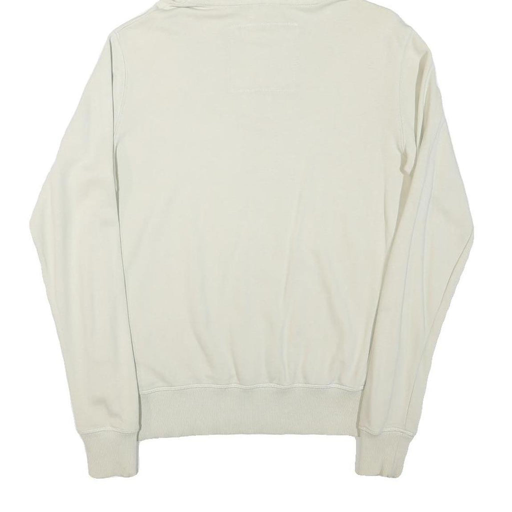 ST DIEGO Womens Cream California Choppers Cotton Blend Hoodie M Skull Print