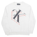 CALVIN KLEIN Mens Sweatshirt White S