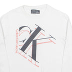 CALVIN KLEIN Mens Sweatshirt White S