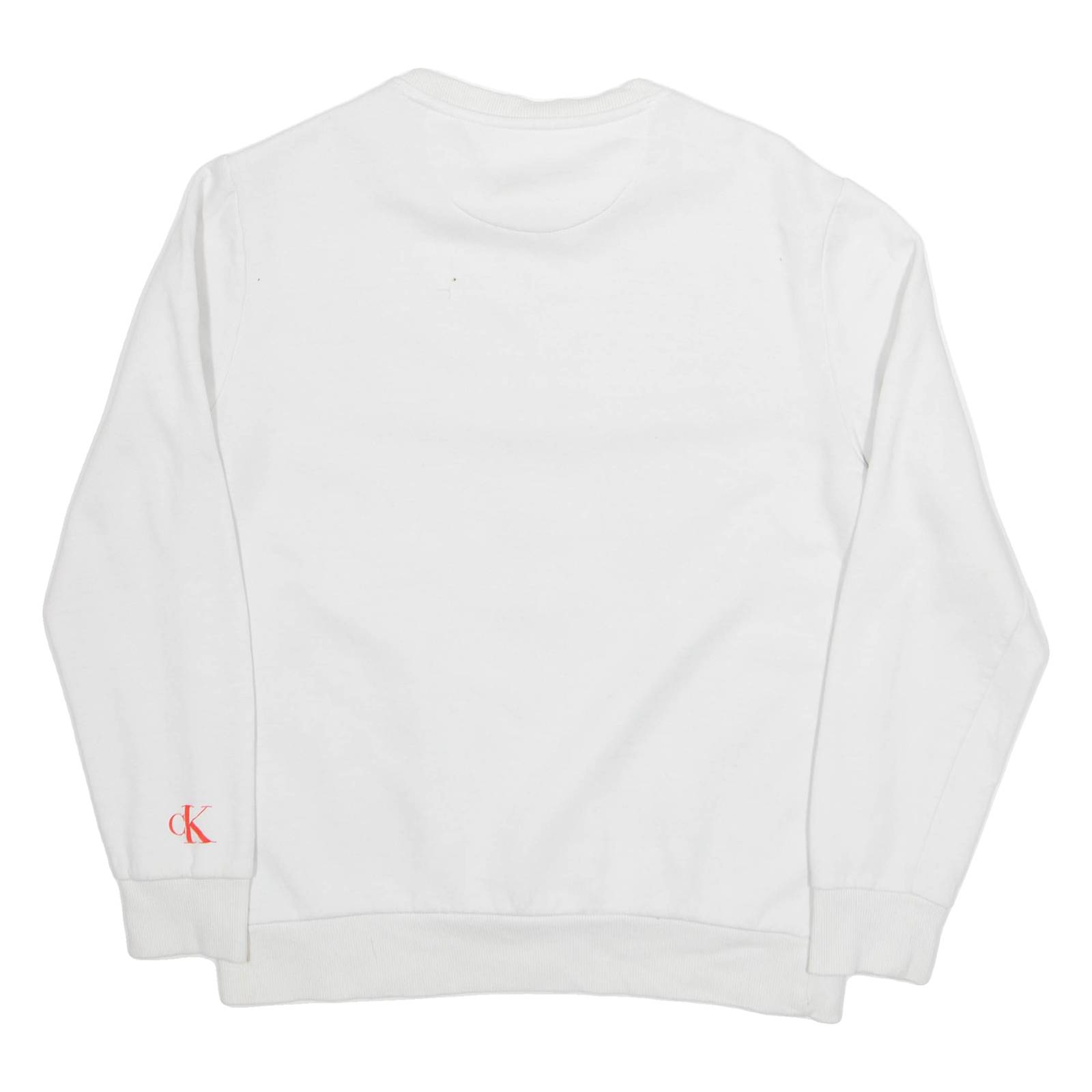 CALVIN KLEIN Mens Sweatshirt White S