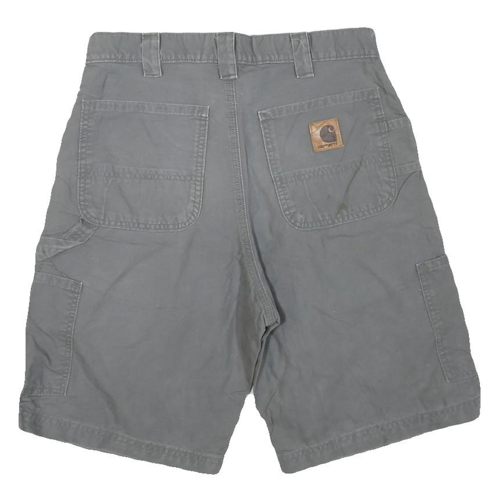 CARHARTT Mens Shorts Grey Casual Cotton Blend M W32 Workwear Utility