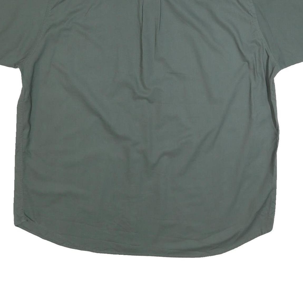 CHEROKEE Mens Green Cotton Shirt 2XL Button-Down Casual Pocket